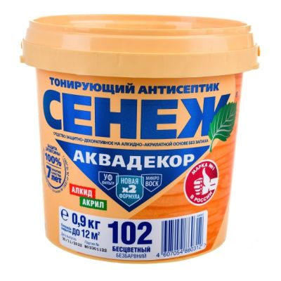 Х2-102 (бесцветный) -0,9 кг - Сенеж Аквадекор в Иваново