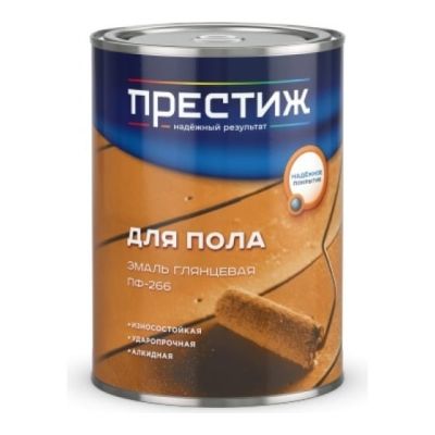 Эмаль ПФ-266 золотисто-коричневая 0,9 кг (14) Престиж в Иваново
