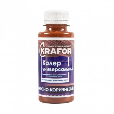 Колер универсальный №8 красно-коричневый 100мл (6/108) "Krafor" в Иваново