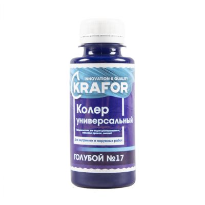 Колер универсальный №17 голубой 100мл (6/108) "Krafor" в Иваново