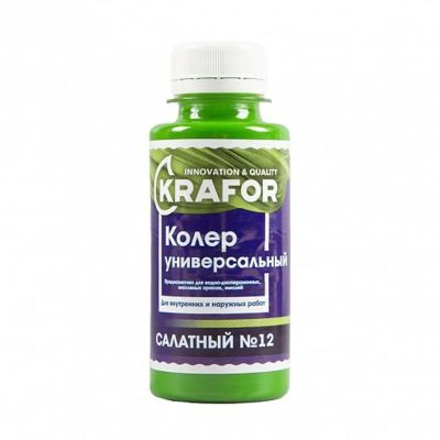 Колер универсальный №12 салатный 100мл (6/108) "Krafor" в Иваново