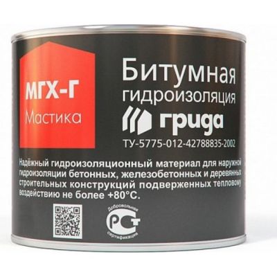 Мастика битумная МГХ-Г 2кг (1/210) "Грида" в Иваново