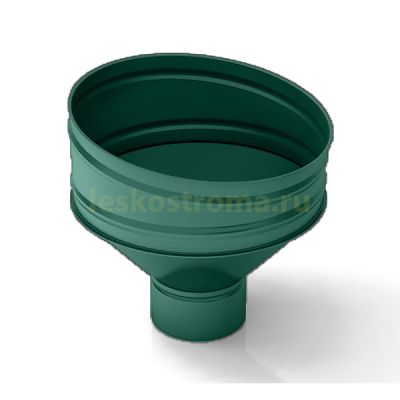 Воронка 100 оцинкованная 0.50 (RAL 6005) в Иваново