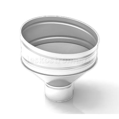 Воронка 100 оцинкованная 0.50 (RAL 9003) в Иваново