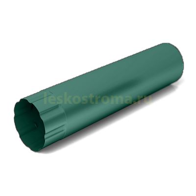 Труба водосточная 100х3000 оцинкованная 0.50 (RAL 6005) в Иваново