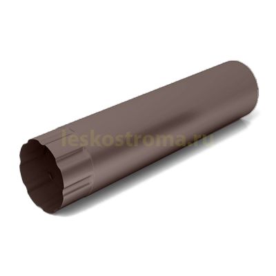 Труба водосточная 100х3000 оцинкованная 0.50 (RAL 8017) в Иваново