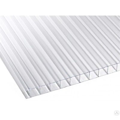 Сотовый поликарбонат PolyPlast 4х2100х6000 (прозрачный) в Иваново