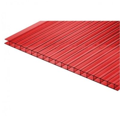 Сотовый поликарбонат UltraPlast 6х2100х6000 (гранатовый) в Иваново